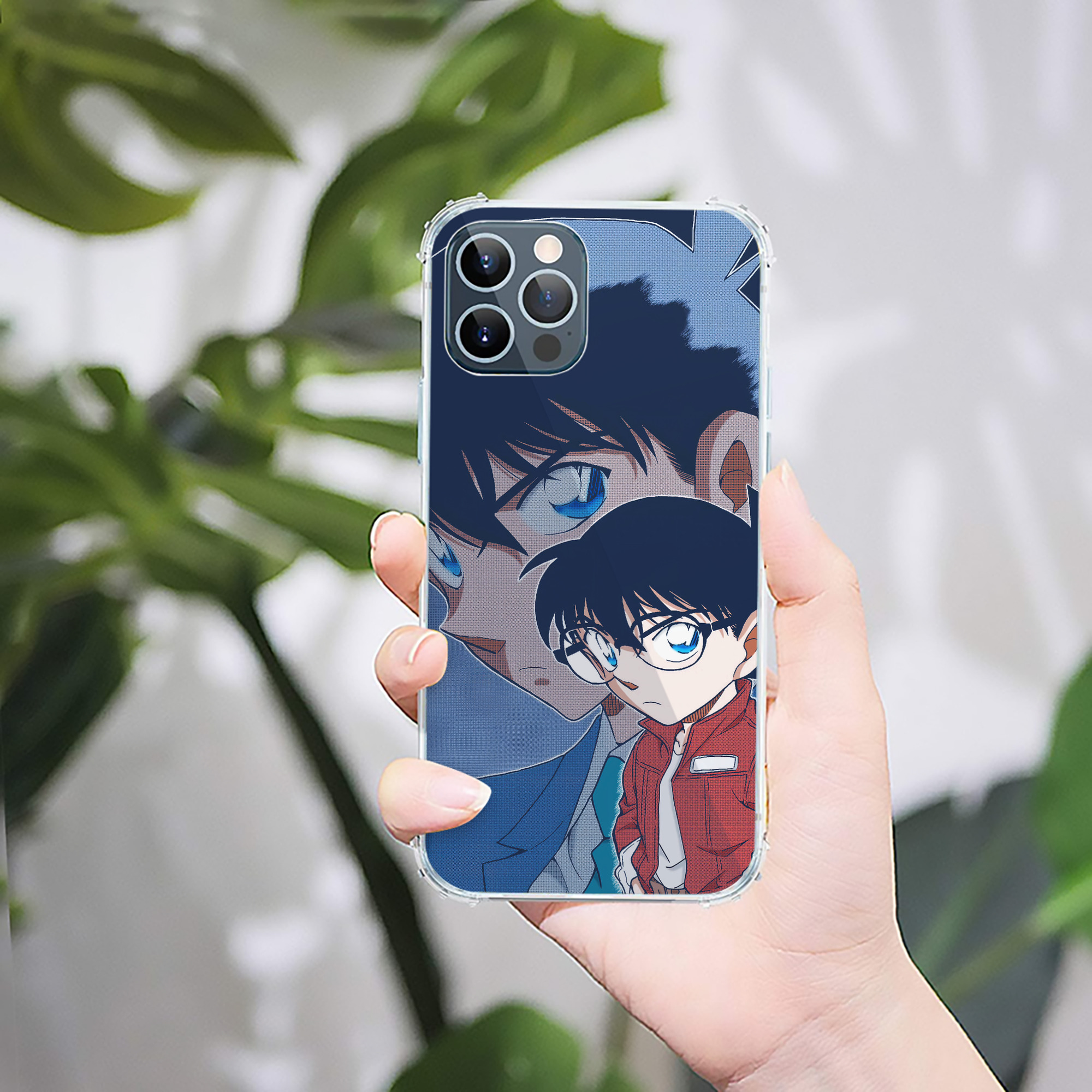 （画像用） 名探偵コナン Detective Conan 【iPhone 12シリーズ対応】透明スマホケース（クリアソフトケース）